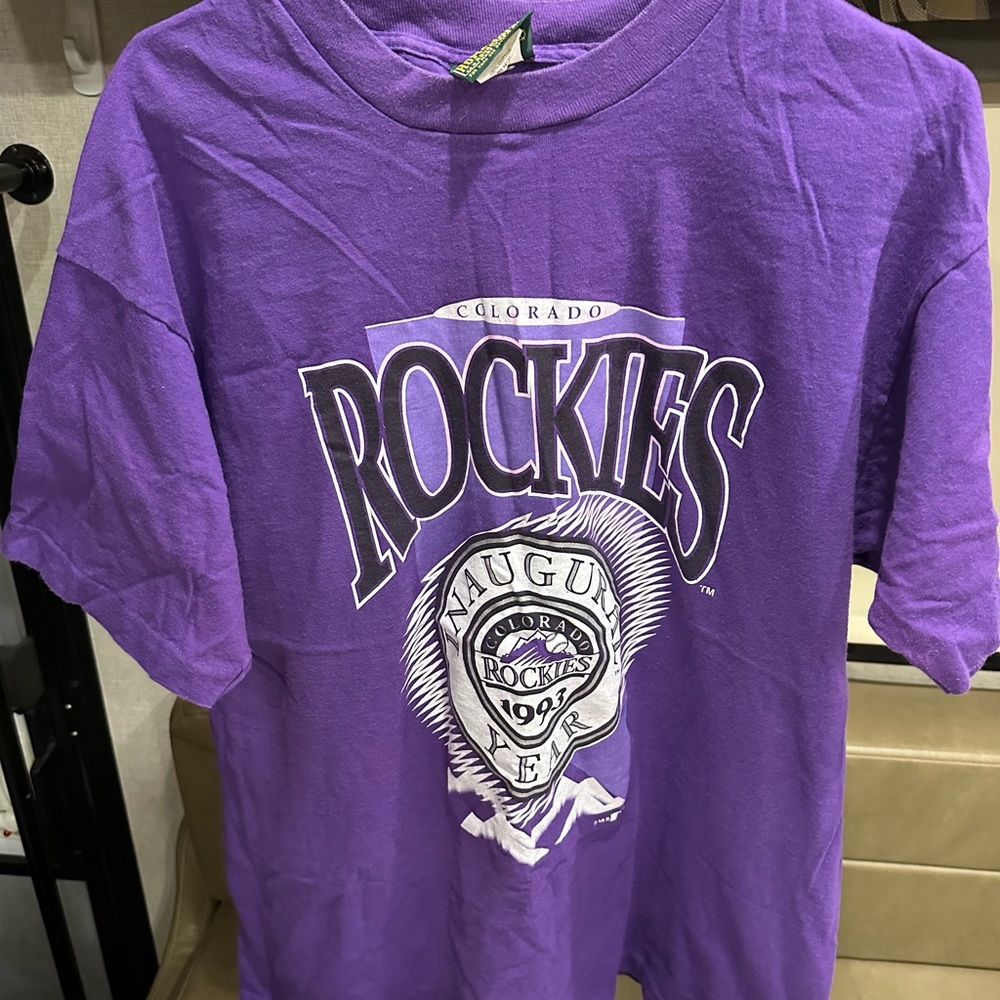 VTG Colorado Rockies inaugural season 1993 t-shirt, rare, single stitch XL